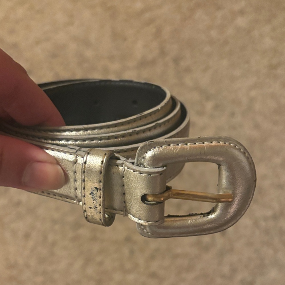 Vintage silver belt size large